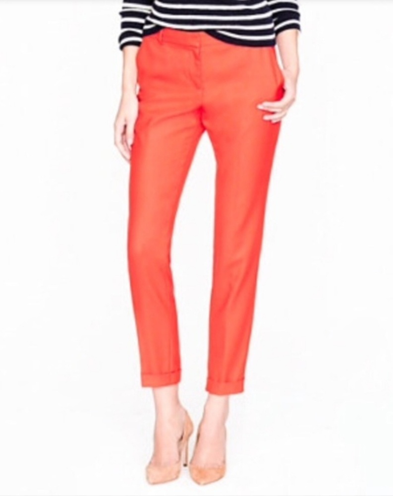 J.Crew Minnie Stretch Coral Pants